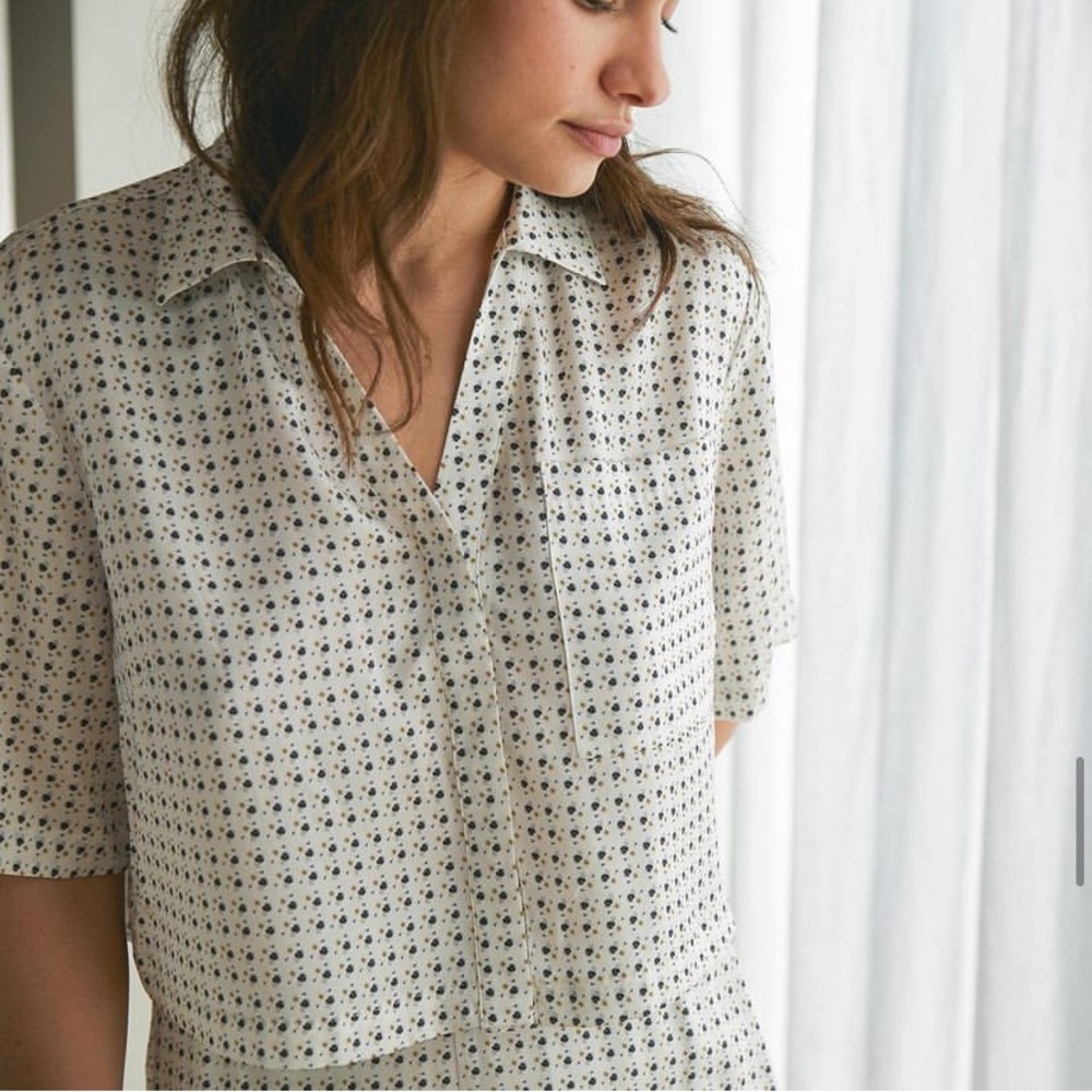ISO Lunya Sleep Set in Plant/ Floral Print XS or S
